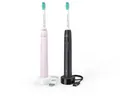 Philips 3100 Series Sonicare HX3675/15 Doppelpack Elektrische Schallzahnbürste -