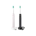 Philips 3100 series HX3675/15 2x Elektrische Schallzahnbürsten - Schwarz/Rosa -