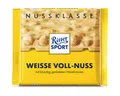 Ritter SPORT Schokolade, Ritter Sport Weiße Voll Nuss mit ganzen Haselnüssen und Crisps 100g