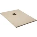 Frascio New Tecnology Duschwanne 80 x 90 cm Vulcano Line Perlweiß RAL 1013 RAL 7035 mit Abfluss