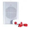 Heidemann Funkgong-Set HX Guardian (mit Notfallsender + Halteband, ideal für die häusliche Pflege, 8 Melodien einstellbar, Lautstärke 70-97 dB, Notrufknopf für Senioren) 70844