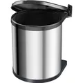 Hailo Compact-Box M, Einbau-Mülleimer, 15 ltr, Edelstahl (15 l) (3555-101)