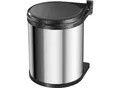 Hailo Einbau-Mülleimer Compact-Box M, mit Deckel-Lift-System, 1 x 15 l, Edelstahl