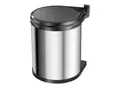 Hailo Compact-Box M, Einbau-Mülleimer, 15 ltr, Edelstahl (3555101)