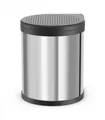 Hailo Abfallsammler 3555101 Compact-Box 15 L Edelstahl poliert Schwarz