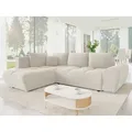 MIRJAN24 Ecksofa Forest, mit Schlaffunktion und Bettkasten, 290x183x85 cm, Ausziehmechanismus DL beige