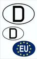Aufkleber Deutschland und EU  Sticker Tattoo Auto Deutschland Fanartikel Olympia