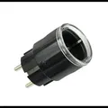 Shelly Plug S Gen3 Matter schwarz - kleiner smarter Stecker mit Bluetooth-Konnektivität und Leistungsmessung / Unterstützt bis zu 12 A 2500 W