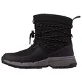 Kappa Damen Stiefelette Winterschuh Boots 243239 schwarz/pink, Schuhgröße:37 EU - Schwarz - 37