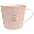 Grafik Werkstatt Tasse Goldtasse Schreibkram Manufaktur beauTEAful, Keramik bunt