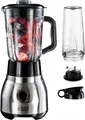 RUSSELL HOBBS Standmixer 2-in-1 Glas- 23821-56, Edelstahl, 600 W, vollautom. Standmixer mit Kochfunktion, Smoothie, 8 Programme