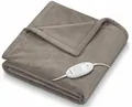 Beurer HD 75 Cosy Heizdecke, 100 W, 6 Temperaturstufen, 180x130 cm, taupe