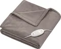 BEURER Heizdecke HD 75 Cosy Taupe, 6 Temperaturstufen, 180 x 130 cm, kuschelige Wärmedecke in Kunstfelloptik, maschinenwaschbar bei 30 °C