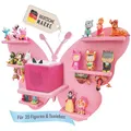 TONIGAL® Tonie Regal Schmetterling mit Platz für bis zu 35 Tonie Figuren, Toniebox & Ladestation I Magnetisches Toniebox Regal aus Holz in Rosa, Pink I Sicheres Tonieregal Dank Abgerundeter Ecken