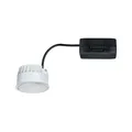 Paulmann 93069 Nova LED Einbauleuchte Modul Coin rund 50mm 6W 470lm 230V 2700K Satin rund Deckenspot Kunststoff
