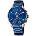 Herrenuhr Lotus Hybrid Armbanduhr blau Connected 18809/1 - Blau/Rosa