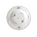 Villeroy & Boch Vieux Luxembourg Suppenteller, 23 cm, Premium Porzellan, Weiß/Blau, 10-2341-2700