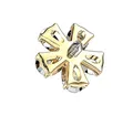 Taffstyle Piercing-Implantat Aufsatz für Dermal Anchor Piercing Kristall Blume, Aufsatz Dermal Anchor Piercing Hautanker Implantat Skin Diver Strass