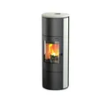 THERMIA Kaminofen "Cumulus Omega XL", schwarz, Stahl / Kalkstein, 7 kW