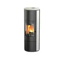 Thermia Kaminofen Cumulus Omega XL V3L, Dauerbrennende,  weißer Stein, 7 kW