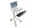 Ergotron EMR Laptop Cart, SV40 - Wagen - für Notebook/Tastatur/Maus - Kunststoff, Aluminium, verzinker Stahl - Grau, weiß, Polished Aluminum - Bildschirmgröße: bis zu 43,9 cm (bis zu 17,3")