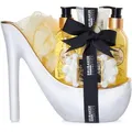 BRUBAKER Geschenkset Cosmetics Luxus Stiletto Vanilla, Bade- und Dusch-Set Vanille, weiß / gold, 6-teilig