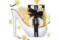 BRUBAKER Pflege-Geschenkset Dusch- und Badeset mit Vanille Spa Duft in Deko High Heel für Damen, 6-tlg., Frauen Geschenkset in Keramik Stiletto, Luxus Pflegeset
