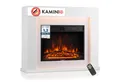 KAMINIO Elektrokamin MATTI, Elektrischer Kamin mit 3D-Flammeneffekt, Ambientelicht, Heizung 1800W