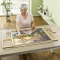 Puzzlebrett Puzzletisch mit 4 Schubladen Puzzleunterlage 1000 Teile Puzzlematte