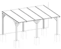 Weka Umrüst-Bausatz freistehend für Terrassenüberdachung 672 (Gr. 1 & 2)