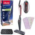 Vileda Steam Plus Pro XXL Dampfreiniger | Tötet bis zu 99,9% der Bakterien & Viren | Für empfindliche Böden | 4 Dampfstufen | Abstellunterlage | Comfort-Pack