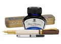 Kaweco Student Füllhalter mit 30ml Füllhaltertinteund Etui 20's Jazz, Blau