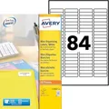 AVERY Zweckform Mini-Etiketten, 46,0 x 11,1 mm, weiß 2100