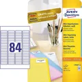 1 bis 20x AVERY Zweckform Mini-Etiketten, 46,0 x 11,1 mm, weiß SPARE BIS ZU 26%