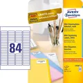 AVERY Zweckform Etiketten L7656-25 weiß 46,0 x 11,1 mm, 25 Blatt
