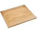 KESPER 58598-13 Schneide- und Abdeckplatte Motiv COOKING WITH LOVE aus Bambus...