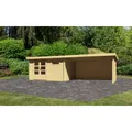 KARIBU Gartenhaus "Bastrup", Holz, BxHxT: 769 x 220 x 297 cm (Außenmaße inkl. Dachüberstand) - beige