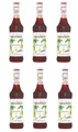 6 Flaschen | MONIN GRENADINE | 0,7l je Flasche | Vanille & rote Beeren
