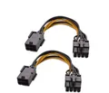 Cable Matters 2er-Pack 6-Pin zu 8-Pin PCIe Adapter Stromkabel 8 Polig, Konnektor