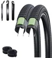 2 x Schwalbe Big Ben Plus, GreenGuard, E-50 55-406 (20 x 2,15) + 2 Schwalbe AV7 Schläuche inkl.3 Reifenheber