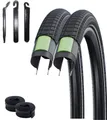 maxxi4you Fahrradreifen 2 x Schwalbe Big Ben Plus 20" 55-406 + 2 AV7 + 3 Heber