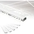 HEXIM LED Trockenbauprofil Alu Unterputzprofil LED Profil (2 Meter / 1 Profil) inkl. Abdeckung opal Trockenbauleiste Einbauprofil Schiene Decke Wan... - Blau