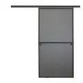 Nematek Premium Insektenschutz Schiebetür - Fliegengitter Schiebetüren für Terrassentüren als Bausatz - Fliegengitter Balkontür Schiebetür in 120 x 240 cm, anthrazit