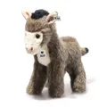Steiff Asinus Esel 17cm, Plüschesel, weiches Schmusetier, aus kuschelweichem Plüsch, Stofftier mit Knopf im Ohr, waschmaschinenfest