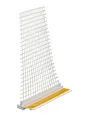 30x Anputzleiste mit Gewebe 9 mm 2,0 m Putzleiste Fensterleiste PVC-Leiste