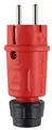 ABL Hightech Stecker SCHUKO, französisch, belgisch, Elamid, IP54, Typ 1520, rot (100000065)