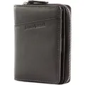 bruno banani Geldbörse Wallet Zip With Flap Brown dunkelbraun - Dunkelbraun