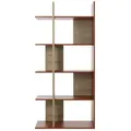 OFFENES Bücherregal Dekor Ocker und Eiche EPURA 90/36/190 cm