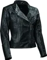 DIFI Rose Damen Motorrad Lederjacke, schwarz, 36