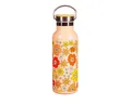 Sass & Belle Isolierflasche Wasserflasche 70`s Floral - Sausage Dog Dackel, Edelstahl ca. Ø 7,2 x 22 cm, für 500 ml